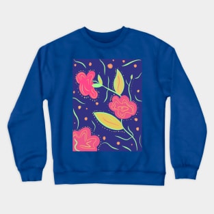 Abstract flowers Crewneck Sweatshirt